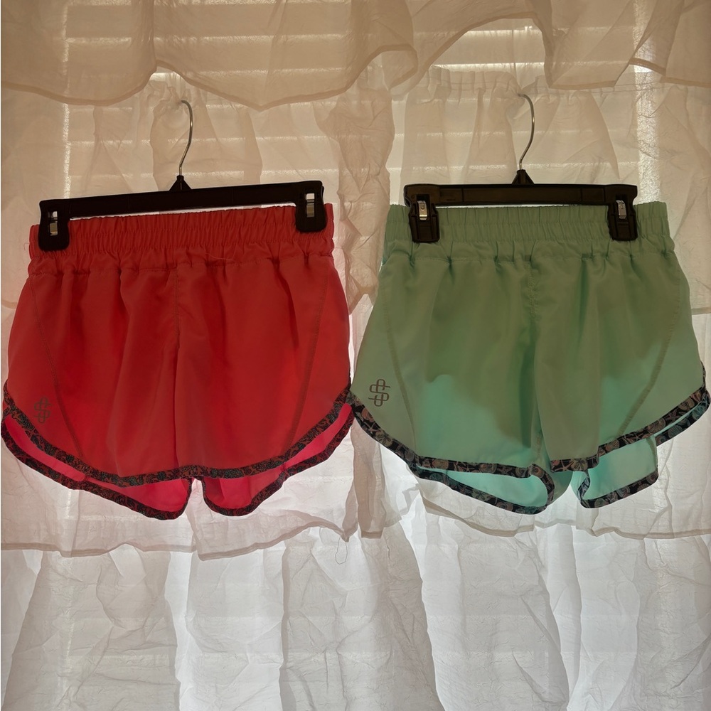 Red and Green Athletic Shorts
